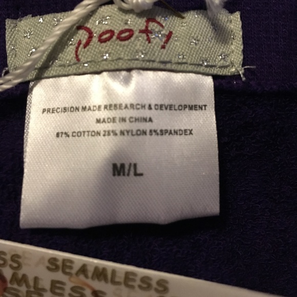 Poof! Purple Seamless Leggings NWT - Picture 3 of 7